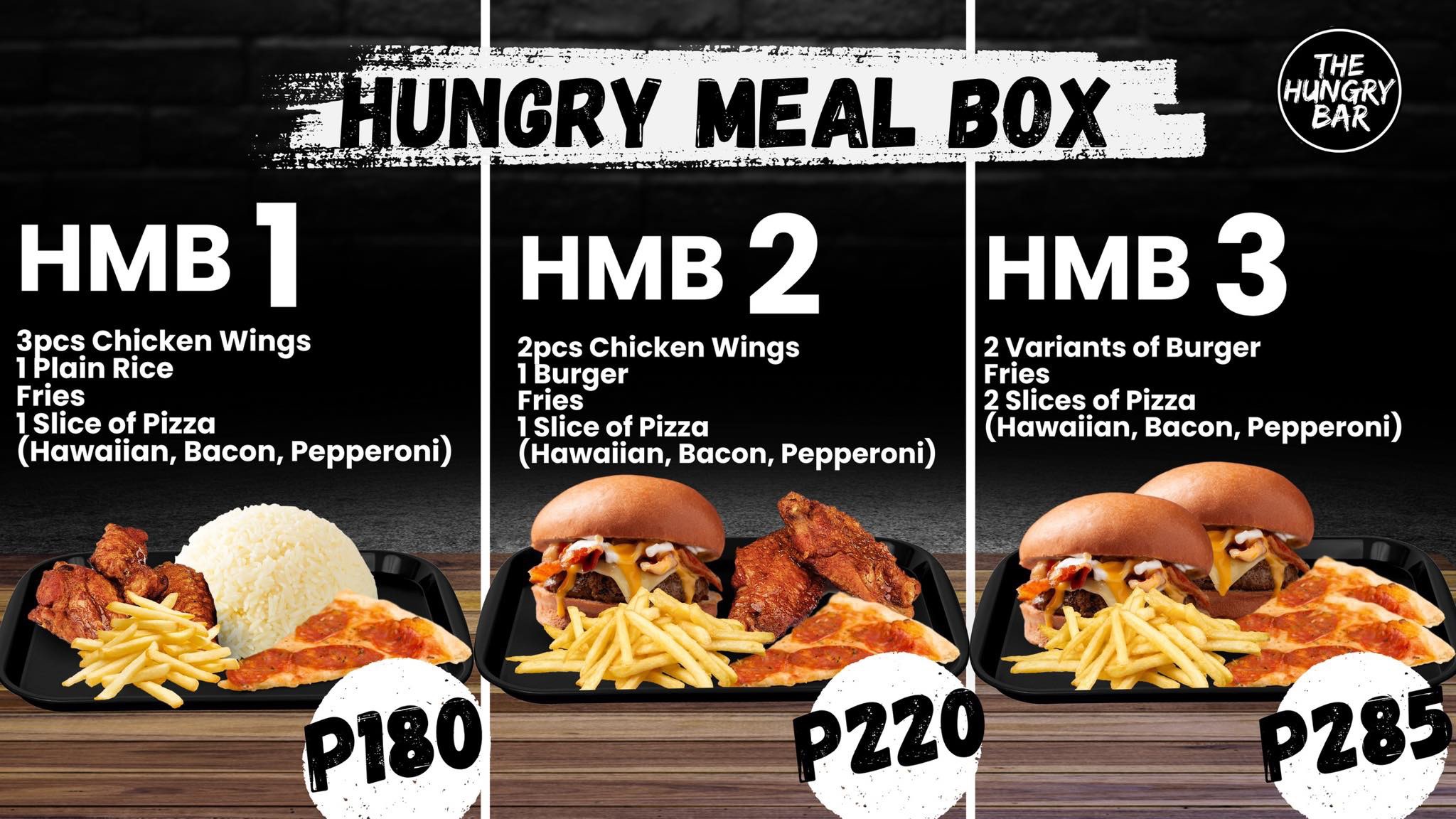 Hungry Meal Box menu